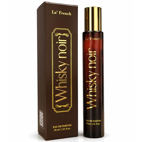 Image of La French Whisky Noir Perfume 30ml | Long-Lasting Premium Fragrance for Men | Bergamot, Jasmine & Patchouli Notes | Bold & Sophisticated Scent