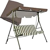 Alpurple Outdoor Swing Canopy Replacement -75'X52'Replacement Canopy Porch Top Cover,Replacement...