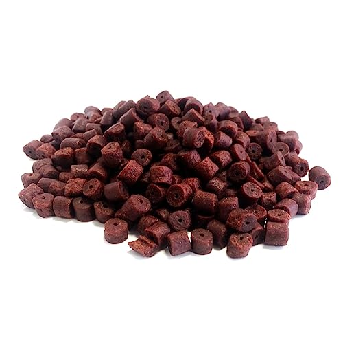 MALTBYS' STORES 1904 LTD Drilled Halibut Pellets Red 8.5mm 1kg Fishing Bait LGCB