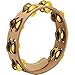 Meinl Percussion AE-MTA2B Artisan Edition Maple Tambourine with Brass Jingles, 2 Rows