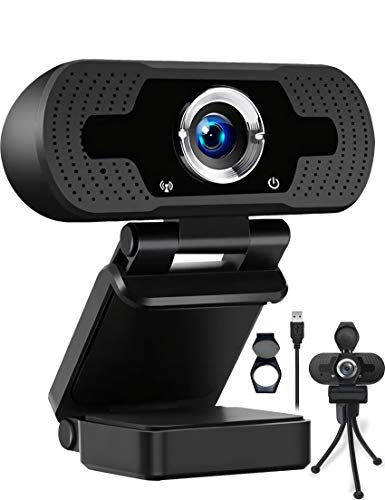 AODE 2020 Cámara Web 1080p con Enfoque Automático con Micrófono y Cubierta de Privacidad Webcam FHD USB para Clase en línea Zoom Juegos de reuniones Skype Facetime Teams PC Mac Laptop Desktop