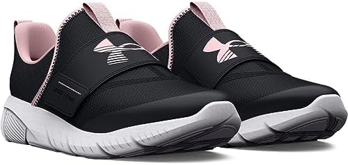 Under Armour Girls Grade School Flash Running Shoe, (001) Black/Prime Pink/Prime Pink, 4.5 Big Kid | Image 1