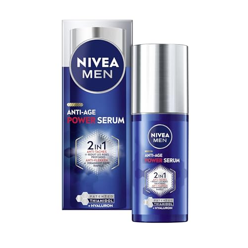 NIVEA MEN LUMINOUS630® Anti-Aging & Anti-Flecken 2-in-1 Power Serum (1 x 30 ml), Feuchtigkeitsspendendes Gesichtsserum, angereichert mit Hyaluronsäure, Männerpflege für alle Hauttypen