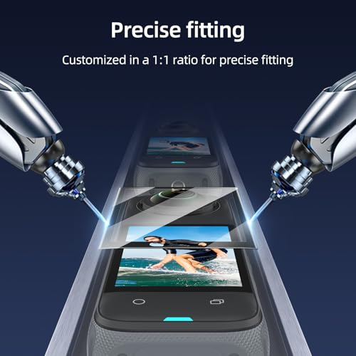 Protector de pantalla para Insta360 X4 X5 de cristal templado TELESIN de una unidad 7