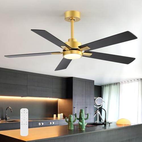 Ceiling Fans with LED Lights, 52 Inch 5-Blade Ceiling Fan