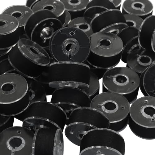 Hilo para bobina preenrollado, 90 unidades, color negro miniatura 5
