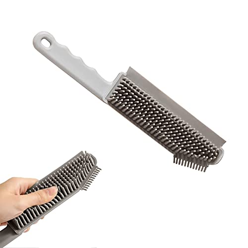 DHinkyoung Pet Hair Removal Brush, Pet Hair Remover, 3 in 1 Mirror Cleaning Brush with Scratch Free Rubber Bristles and Handle, Ideal for Cars, Seats, Carpets, Removes Hair from Surfaces