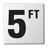 Ceramic Swimming Pool Waterline Depth Marker 