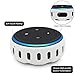 Silicone Case for Echo Dot 3rd Generation, Smart Speaker Cover Protective Holder Skin Sleeve Stand Light Weight Soft Shockproof Cases Accessories Protector-Glow Blue