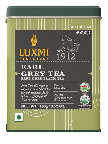 Luxmi Estates Garo Hills Earl Grey Tea 100gm Tin |