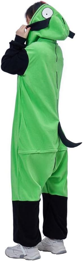 MyheroCos Adult Green Cosplay Costume Onesie Pajamas for Women Men - Image 4