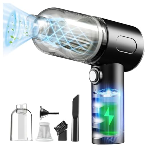 DADLM® 3 in 1 Portable Car Vacuum Cleaner with Blower | USB Rechargeable Wireless Handheld Car Vacuum Cleaner Traveling, Camping Reusable,Portable,Rechargeable (1)