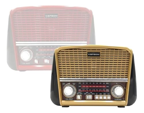 Radio Retrô Vintage Bluetooth Am Fm Usb Xadrez Recarregável Bivolt Pilha Tomada Bateria e Lanterna P