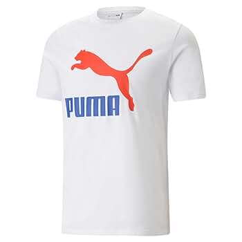 PUMA Mens Classics Logo Crew Neck Short Sleeve Casual Tops