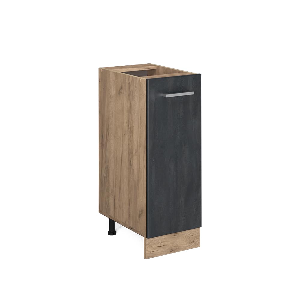 Vicco Pharmacy cabinet Raul, Black concrete, 30 cm โ image 1