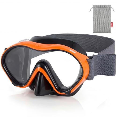 Aegend Kids Swim Goggles Snorkel Diving Goggles with Nose Cover for Kids 3-15, Knitted Fabric Strap, Anti-Fog No Leak - image 1