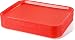 New Star Foodservice 24845 Red Plastic Fast Food Tray, 14 by 18-Inch, Set of 12