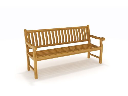 Aquateak 6' Aqua Rose Solid Teak Outdoor Bench #TOP26
