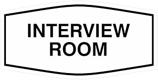 Signs ByLITA Fancy Interview Room Sign (White) - Small