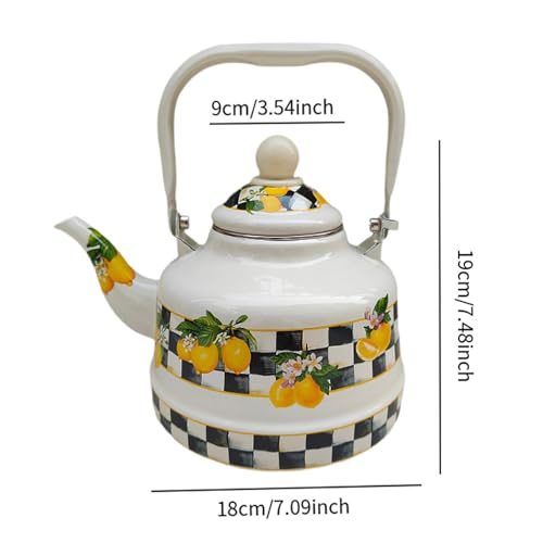 Bouilloire émaillée grand format 2.5l pichet à eau résistant à la chaleur sans brûlure - 5