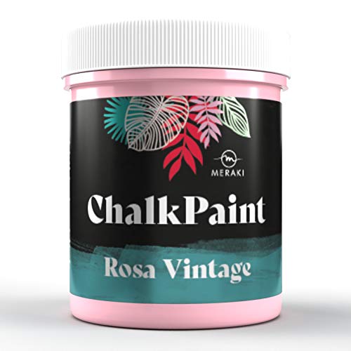 Meraki CHALK PAINT Pintura efecto tiza al agua mate (500ML) (ROSA VINTAGE)