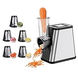 Coupe-légumes électrique 5-en-1, Râpe à légumes électrique 500W...