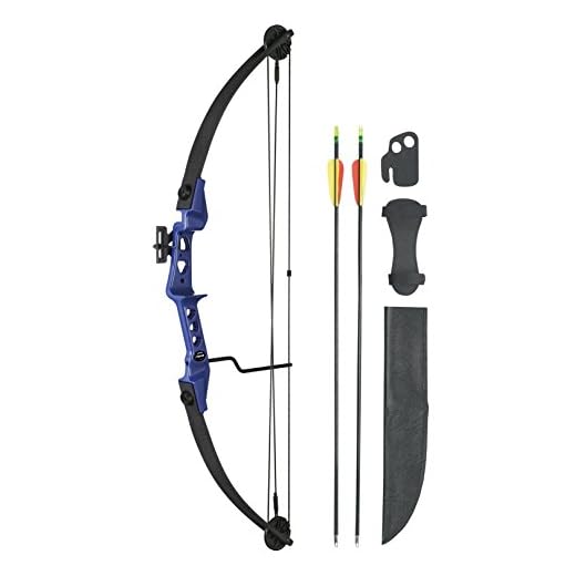 Leader Accessories Compound Bow Youth Bow 19-29lbs 24" - 26" Archery Hunting Equipment with Max Speed 129fps