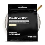 Protein Works | Creatine 360 - Black Innovation, Creatine Monohydrate, Micronised Creatine Powder, 100% Purity, 200 Mesh Ultra Fine Creatine, Energy & Performance, Unflavoured, 83 Servings, 250g