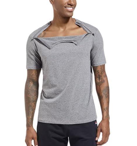 Vêtements de chimio unisexes Landofgenie chemise pour accès au port