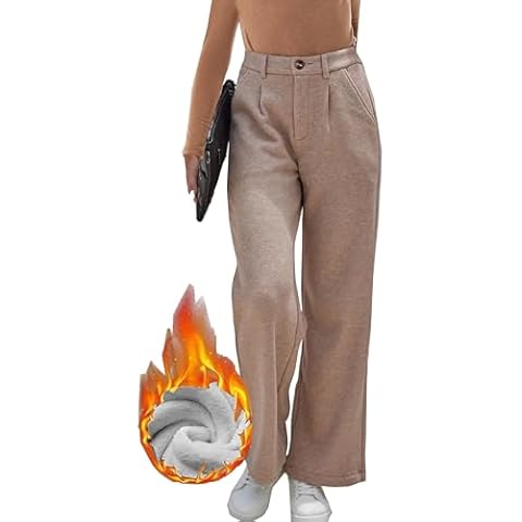 Fakanhui Women's Fleece Lined Work Pants Cover