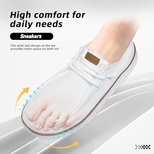 Mens Slip-on Loafers Comfortable Boat Shoes Casual Walking Sneakers Mesh Business Oxfords Work Lightweight Soft Sole3