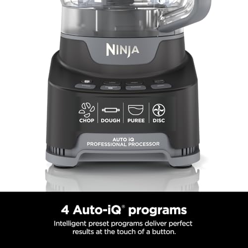 Ninja NF705BRN Professional XL Food Processor, Storage Box, 1200 Peak-Watts, 4-in-1, Chopping, Slicing/Shredding, Purees, Dough, 12-Cup Processor Bowl, 2 Blades & 2 Discs, Feed Chute/Pusher, Black - Thumbnail 6