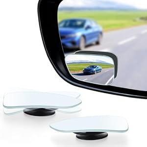 LivTee Blind Spot Car Mirror, HD Glass Frameless Convex Side Mirror Blindspot, Wide Angle Rear View Mirrors for SUVs, Trucks and RVs – Car Accessories