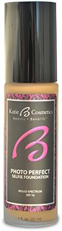 Katie B Cosmetics Selfie Medium to Full Coverage Foundation SPF 15, Color G400, 1 fl oz