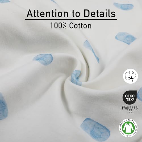 Image of GLLQUEN BABY Swaddles for Newborns 0-3 Months, Adjustable & Easy Fastener | 3-Pack, Baby Boy Swaddles Organic Cotton Womb-Like Nursery Swaddling Blanket reduces startle reflex, Soft & Skin-Friendly
