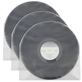 Trinkrittey Schallplatten Innenhüllen, 50 Stück x 7 Zoll Premium Antistatisch Vinyl Schallplatten Hüllen Transparent Single Schutzhüllen Plattenhüllen für Vinyl Inner Sleeves Schutzhülle