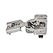 Amerock | Concealed Cabinet Hinge | 1/2 inch (13 mm) Overlay Hinge | Nickel | 2 Pack | Self-Closing Hinge | Cabinet Door Hinge