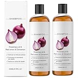 Rosmarin & Zwiebel Volumizing Shampoo – 200 ml *2, Natürliche Haarpflege für Stärkeres, Voluminöses Haar – Nährend, Leicht & Nicht-Fettend