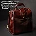 Time Resistance Leather Backpack for Men and Women - Business Rucksack Laptop Bag (Brown)