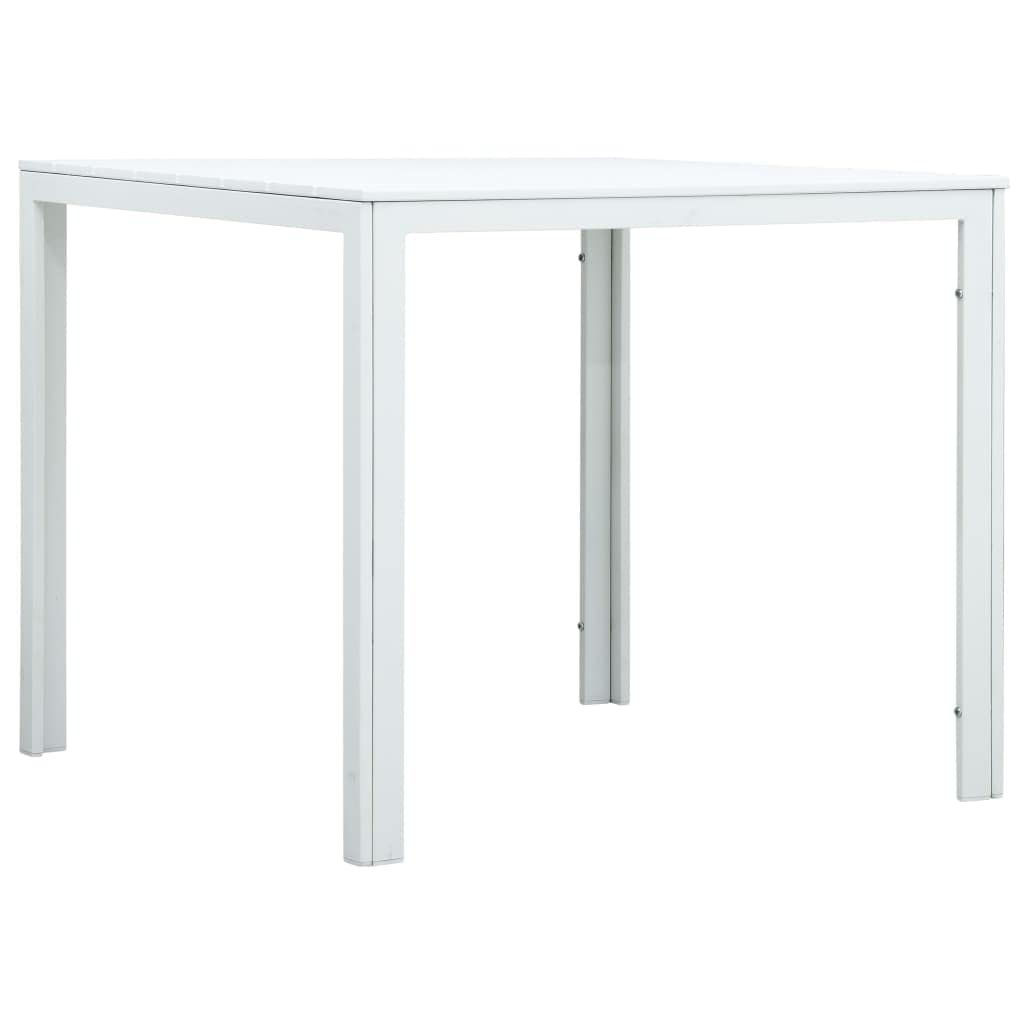 Table basse blanche 78x78x74 cm SKM en PEHD au design moderne