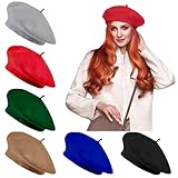 Jolbndcv 6 PCS Beret Hat French Beanie Outdoor Winter Fashion Lady Hat