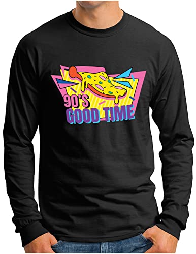 T-shirt manches longues OM3 pour vos soirées rétro thématiques et look urbain vintage