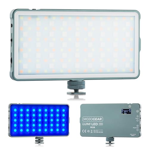Lámpara LED cámara MOJOGEAR iluminar videos sin sombras batería potente