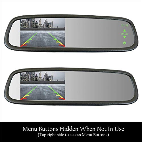Image of Master Tailgaters 10.5 inch OEM Rear View Mirror with 4.3 inch LCD Screen | Slim Mirror| Rearview Universal Fit | Auto Adjusting Brightness LCD | Anti Glare | Full Replacement