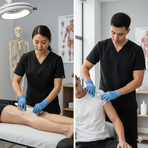 Image of Stainless Steel Long Gua Sha Tool-Guasha Long Bar Muscle Scraping Massage IASTM Tools-Help Relieve Sore Muscles Great Soft Tissue Mobilization( heavy pure 8 mm thinkness, lenth 18 inch and width 19mm ,weight 700 gm)