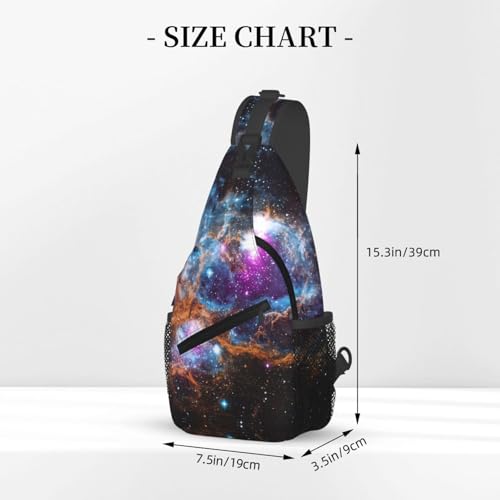Bolso tipo bandolera Universo Galaxia para senderismo miniatura 3