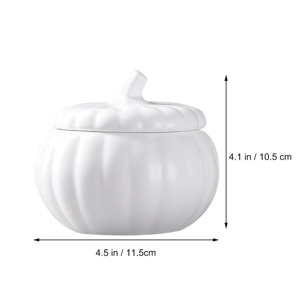 ifundom Ciotola In Ceramica Per Noodle Ramen Graziosa Ciotola A Forma Di Zucca Con Coperchio Stoviglie In Ceramica Per Noodle Porridge Riso Adatte Al Forno