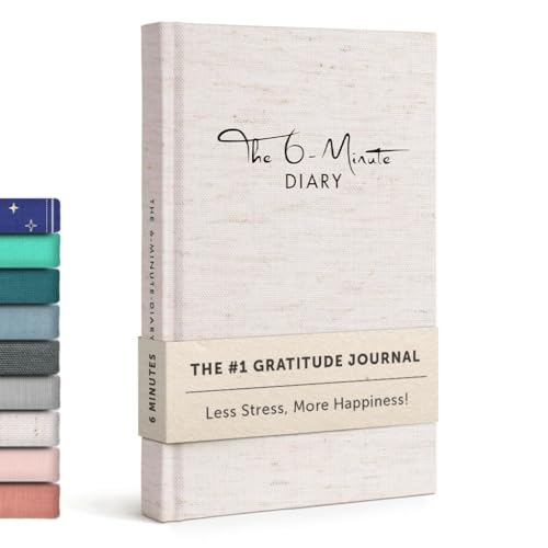 UrBestSelf 6-Minuten Diario de Gratitud (Inglés) - Más Bienestar y Autoconocimiento + Diario Personal - Mindfulness, Meditación, Journaling Notebook para Adultos 2025
