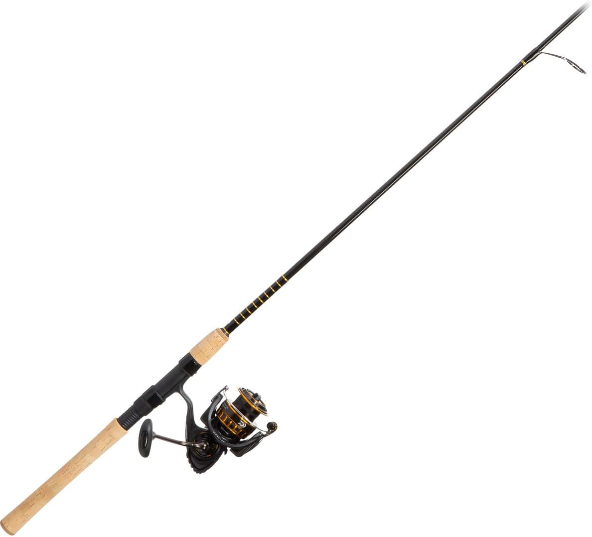Daiwa BG3000/701M BG Saltwater Pre-Mounted Combo, 3000, 5.6: 1 Gear Ratio, 6+1 Bearing, 1Piece, Spinning, Black