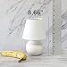 Simple Designs LT2008-OFF Mini Ceramic Globe Table Lamp, Off White